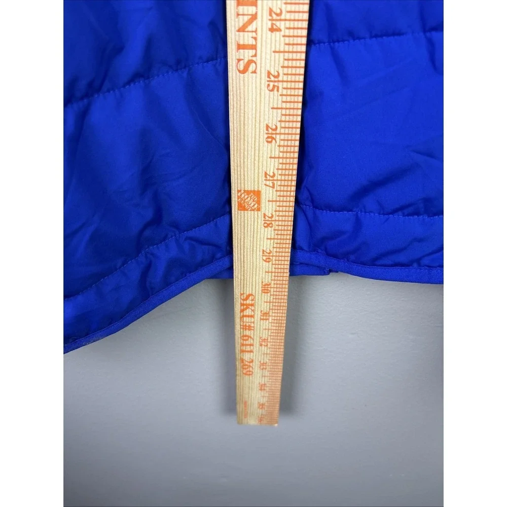 The North Face Men's Jacket Coat Poly Fill Warm Puffer Soft Shell Blue Size 2XL